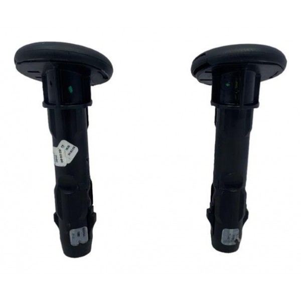 Par Guia Encosto Cabeça Traseiro Esquerdo Onix 1.0 Plus 2021 Preto