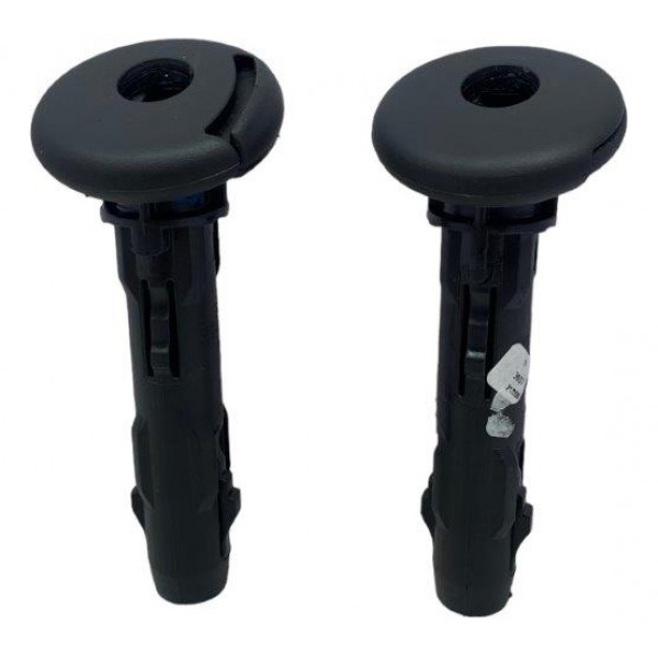 Par Guia Encosto Cabeça Traseiro Esquerdo Onix 1.0 Plus 2021 Preto