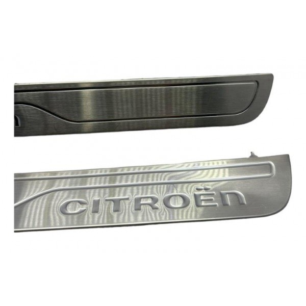 Par Soleira Aço Escovado Porta Dianteira C4 Lounge Thp 2017