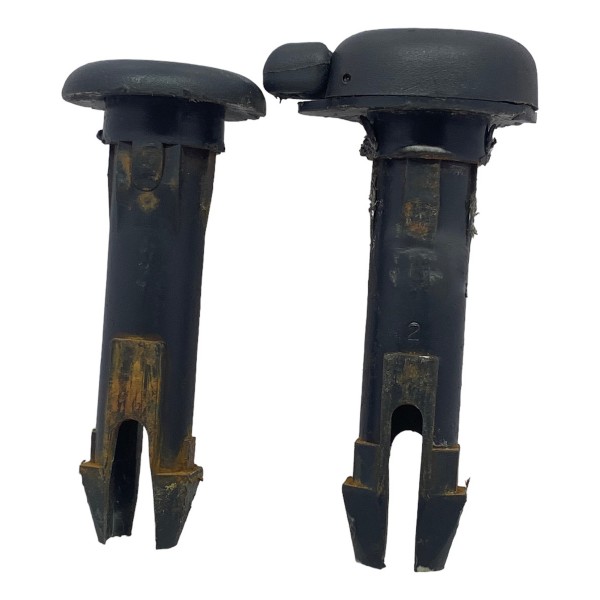 Par Guia Encosto Cabeça Dianteiro Passageiro Subaru Gc 1998 Preto