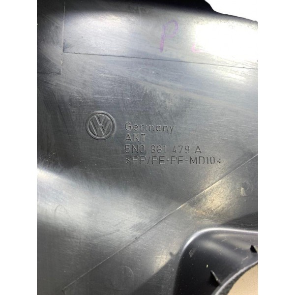 Acabamento Esquerdo Banco Passageiro Vw Tiguan 2.0 Tsi 2013 Preto