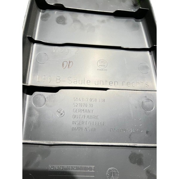 Acabamento Inferior Coluna Central Direita Bmw 335i 3.0 2012