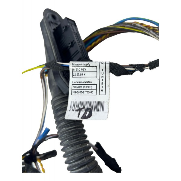 Chicote Porta Traseira Direita Bmw 335i 3.0 E90 2012