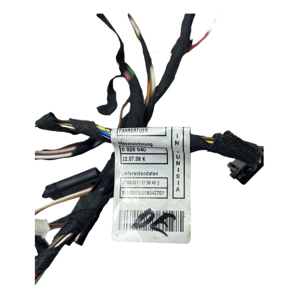 Chicote Porta Dianteira Esquerdo Bmw 335i 3.0 E90 2012