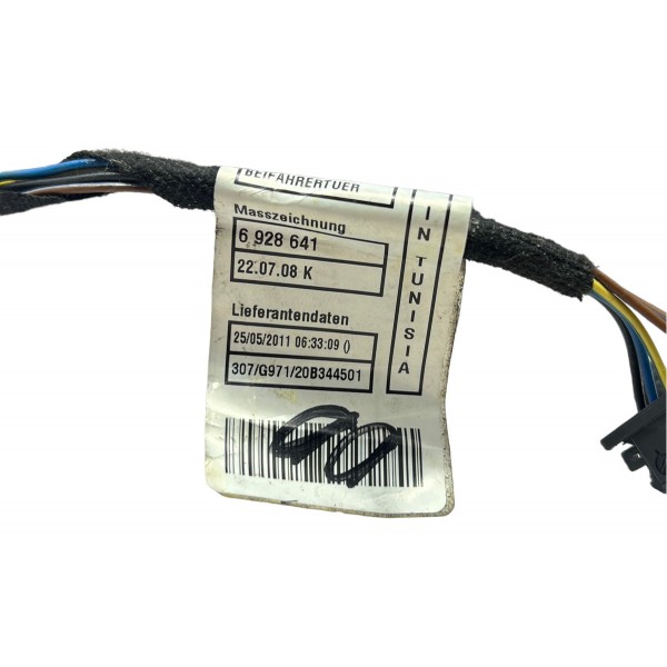 Chicote Porta Dianteira Passageiro Bmw 335i 3.0 E90 2012
