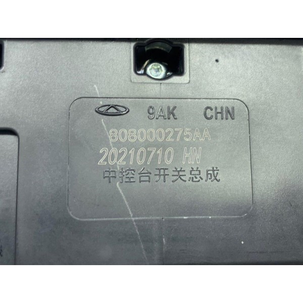 Comando Som Pisca Alerta Chery Tiggo 8 1.6 2022