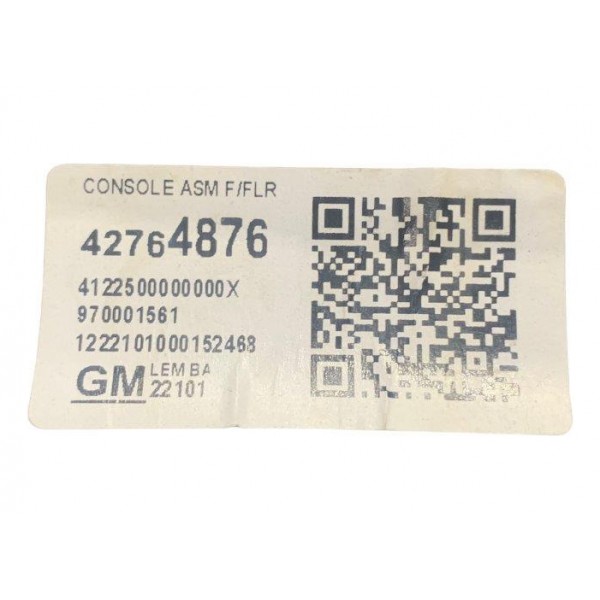 Console Central Apoio Braço Gm Cruze Midnight 1.4 2023