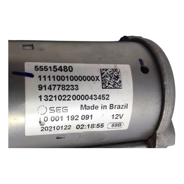 Motor Arranque Gm Onix Turbo 1.0 2021