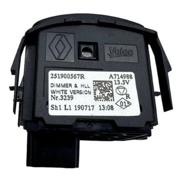 Botão Altura Farol Luz Painel Renault Captur 1.6 2021