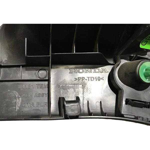 Acabamento Coluna Traseira Esquerda Civic 1.5 G10 2017