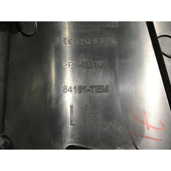 Acabamento Lateral Banco Traseiro Motorista Civic 1.5 G10 17