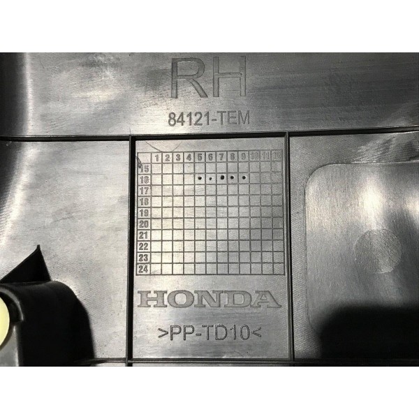 Acabamento Coluna Central Direita Civic 1.5 G10 2017