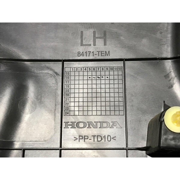 Acabamento Coluna Central Esquerdo Civic 1.5 G10 2017