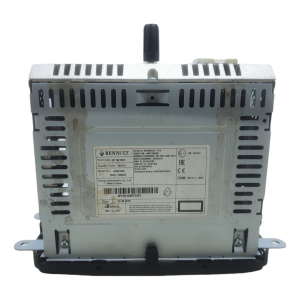 Aparelho Som Bluetooth Radio Renault Duster 1.6 2020