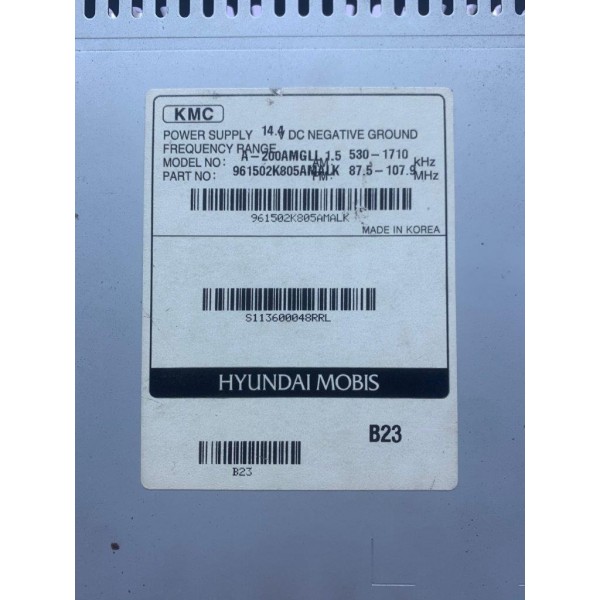 Som Radio Multimidia Kia Soul Ex 1.6 2012