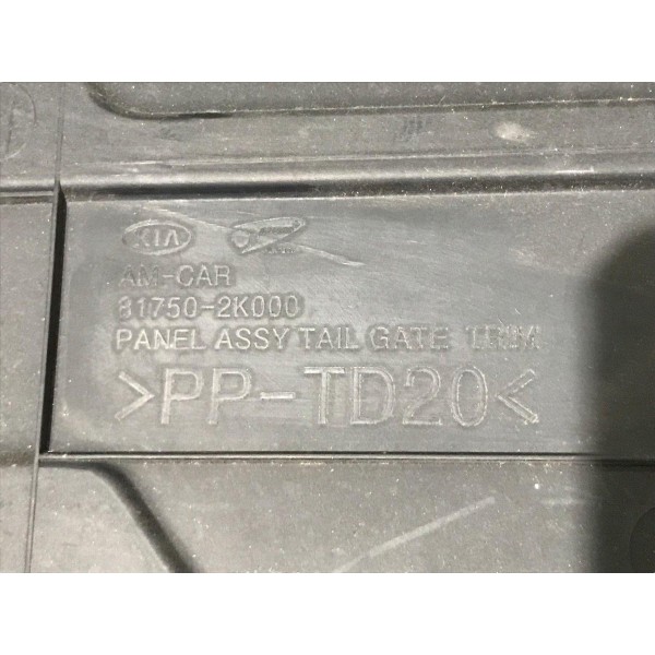 Acabamento Interno Tampa Traseira Kia Soul 1.6 2012