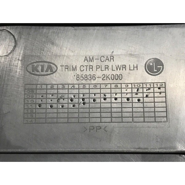 Acabamento Inferior Coluna Central Esquerda Kia Soul 12 Ler