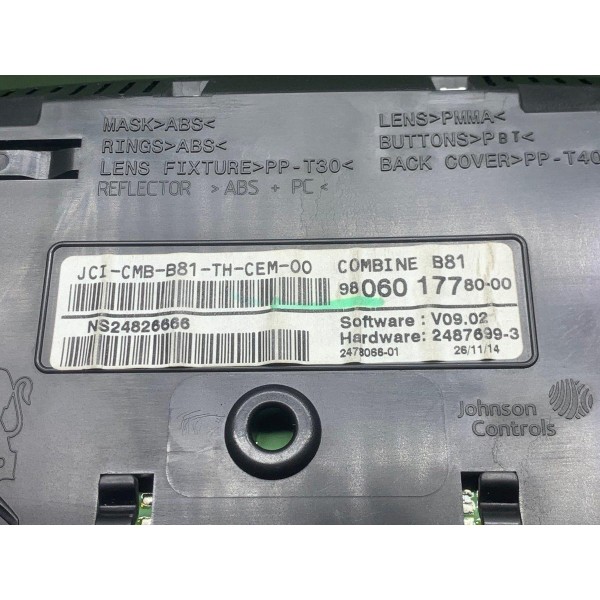 Painel De Instrumentos Citroen Ds5 1.6 Thp 2015 Ler