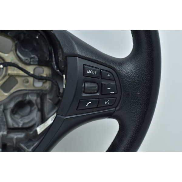 Volante Couro Com Comandos Bmw 320i 2.0 Turbo 2013 Preto