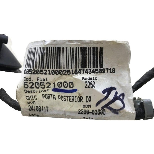 Chicote Porta Traseira Direita Fiat Toro 1.8 Flex 2019