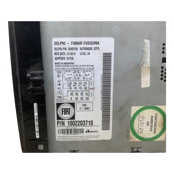 Tela Multimidia Fiat Mobi 2016