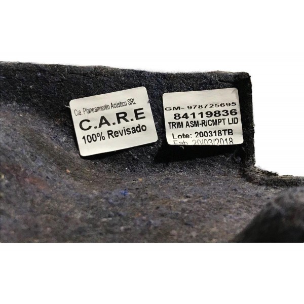 Forro Interno Tampa Porta Malas Cruze Lt 1.4 Sedan 2018