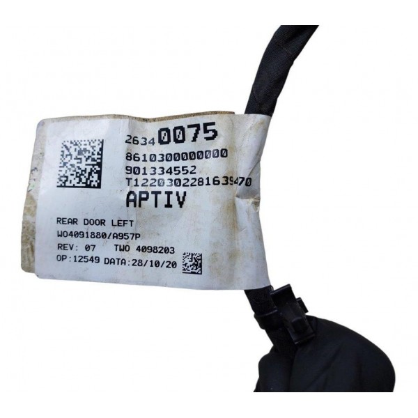 Chicote Porta Traseira Esquerda Tracker 1.2 Turbo 2022