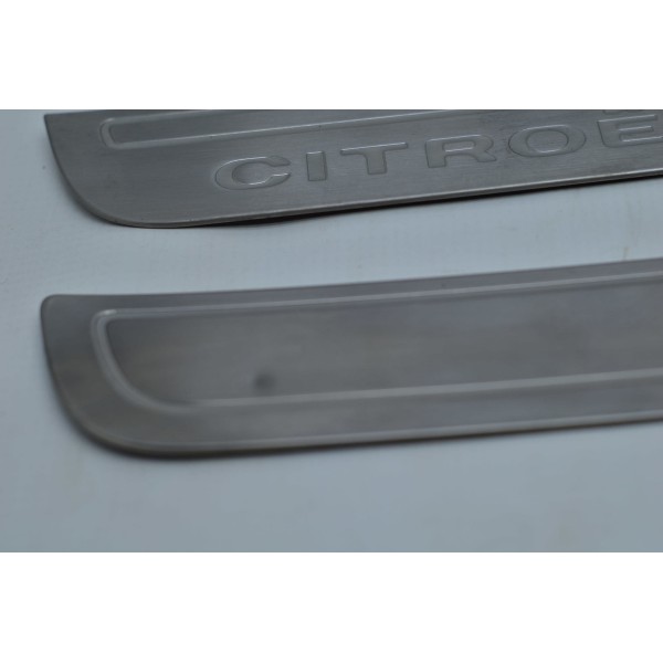 Par Soleira Inox Porta Dianteira Citrôen C4 Lounge Thp Branco