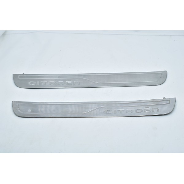 Par Soleira Inox Porta Dianteira Citrôen C4 Lounge Thp Branco