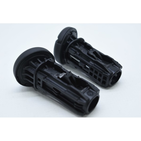 Par Guia Encosto Cabeça Traseiro Direito Vw Virtus Msi 1.6 Preto