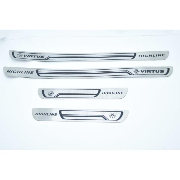 Jogo De Soleira Vw Virtus Tsi 1.0 2019 Prateado