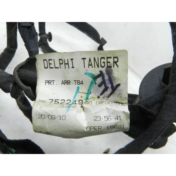 Chicote Porta Traseiro Esquerdo Peugeot 3008 Thp 1.6 2010