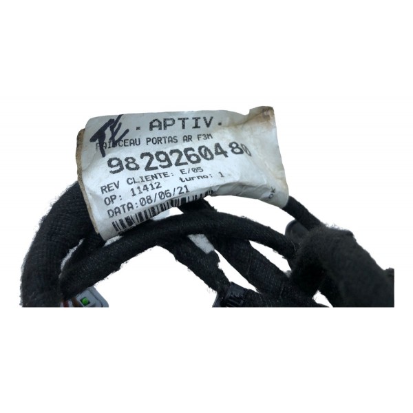 Chicote Porta Traseira Esquerda Citroen C4 Cactus 1.6 2022