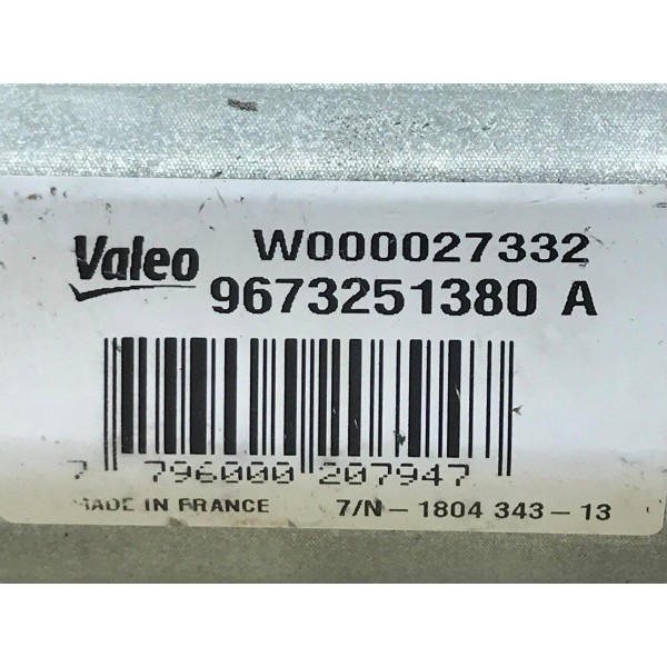 Motor Limpador Parabrisa Traseiro Peugeot 208 1.6 2014