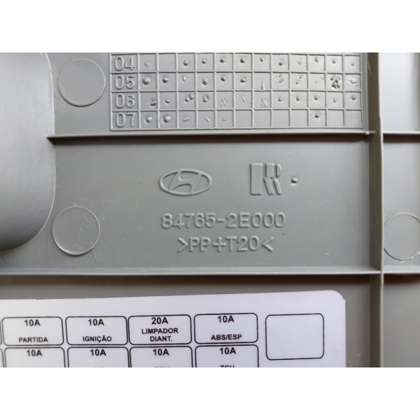 Acabamento Lateral Esquerdo Tabelier Tucson 2.0 Gls 2012