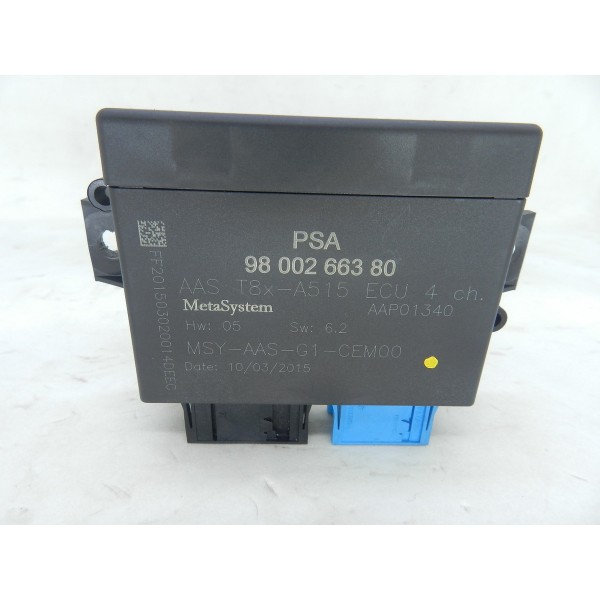 Módulo Sensor De Estacionamento Peugeot 3008 Thp 1.6 2014 Preto