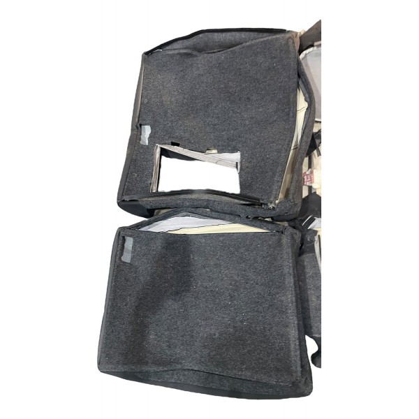 Par Capa Couro Original Banco Traseiro Vw Jetta 1.4 Tsi 18 Preto