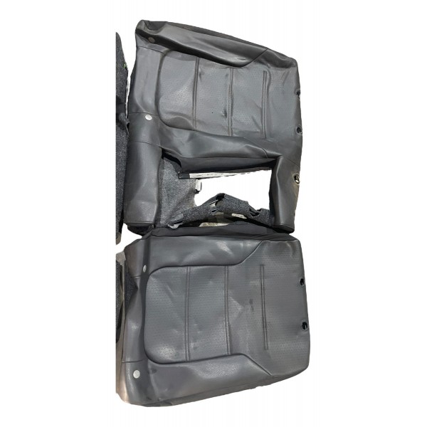 Par Capa Couro Original Banco Traseiro Vw Jetta 1.4 Tsi 18 Preto