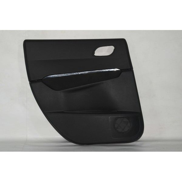 Forro De Porta Traseiro Esquerdo Peugeot 3008 Thp 1.6 2014 Preto
