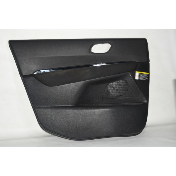 Forro De Porta Dianteiro Esquerdo Peugeot 3008 Thp 1.6 2014 Preto