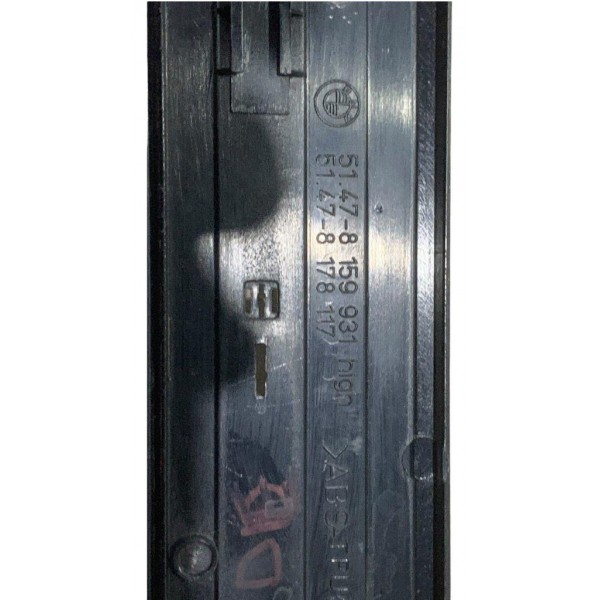 Soleira Porta Dianteira Esquerda Bmw E39 540i V8 Ler Preto