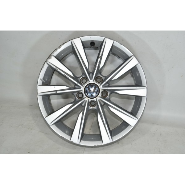 Roda Aro 17 / 5 Furos Tiguan Tsi 2.0 13/17 Descrição Prateado