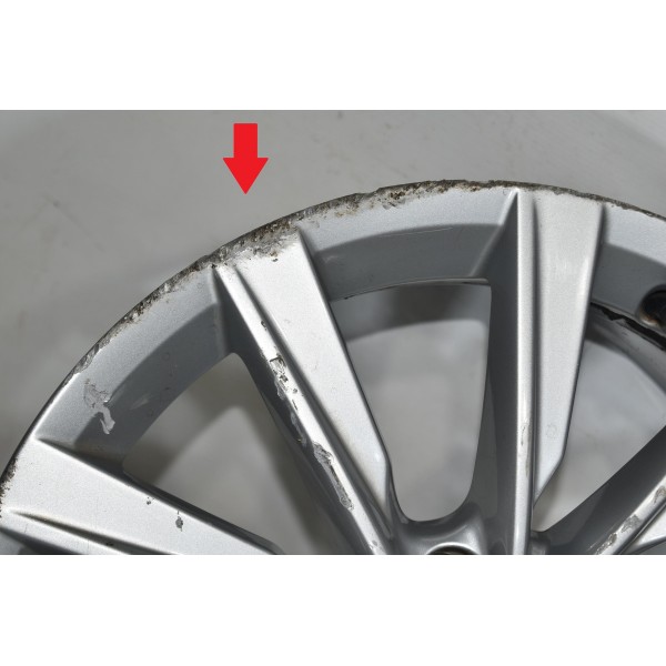 Roda Aro 17 / 5 Furos Tiguan Tsi 2.0 13/17 Descrição Prateado