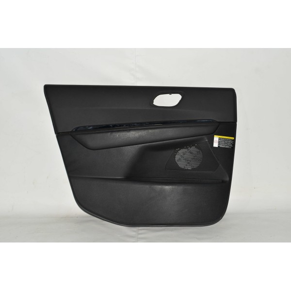 Forro De Porta Dianteiro Esquerdo Peugeot 3008 2014 Preto