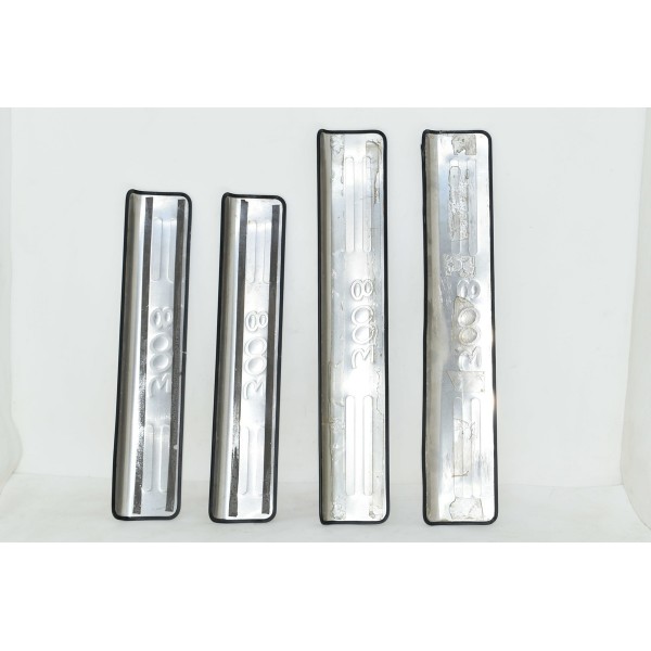 Jogo De Soleira Cromada De Porta Peugeot 3008 1.6 2014