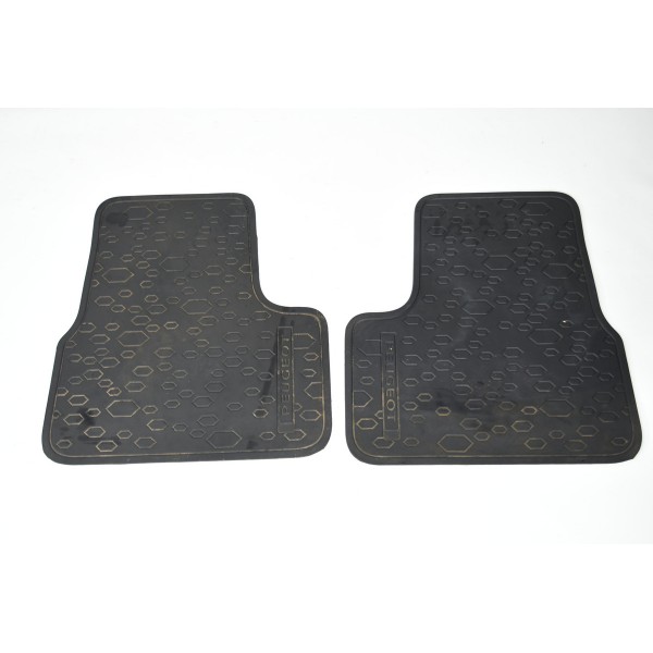 Par De Tapete Traseiro Peugeot 2008 1.6 2017 Preto