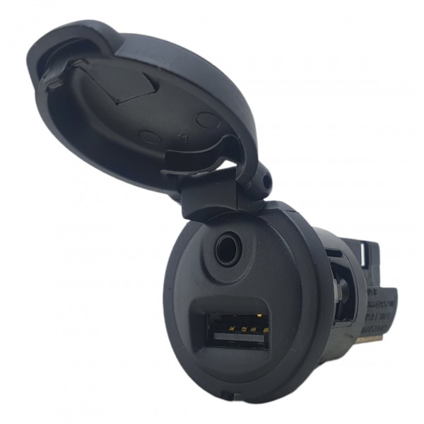 Tomada Usb Serial Citroen C4 Lounge Flex 1.6 Thp 2016 Preto