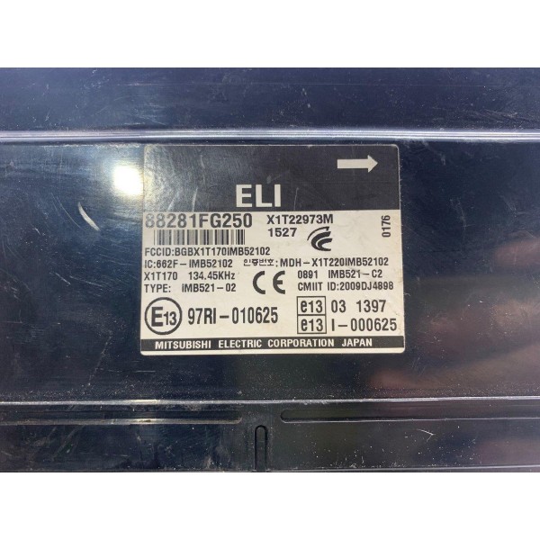 Modulo Unidade Integrada Subaru Impreza 2.0 2011