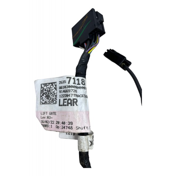 Chicote Tampa Porta Malas Gm Onix 1.0 Turbo Ltz 2022