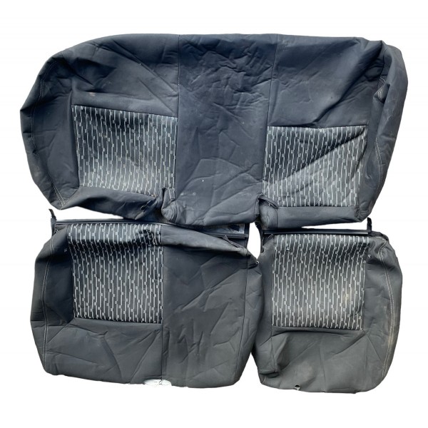 Par Capa Tecido Banco Traseiro Ford Ka Se 1.0 2018 Preto